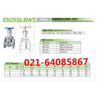 KITZ北泽闸阀_EN25SLBWS球墨铸铁法兰闸阀