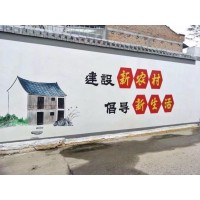 晋中墙体彩绘,晋中墙体喷画,党建手绘宣传画