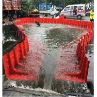 L型红色挡水板夏季多雨防止车库雨水倒灌水淹车库