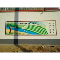 丹阳墙体绘画,新农村彩绘墙,墙体美化