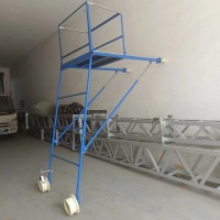 地铁隧道检修梯车 侧壁式施工梯车 打眼登高作业工具